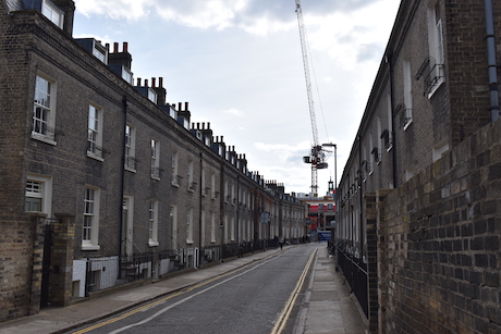 Cambridge Street with terraced houses either side